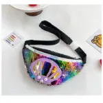 Bolsa de cintura com lantejoulas para criança