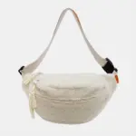 Bolsa de cintura grande em pelúcia