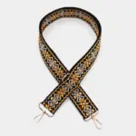 Alça com motivos jacquard nórdicos